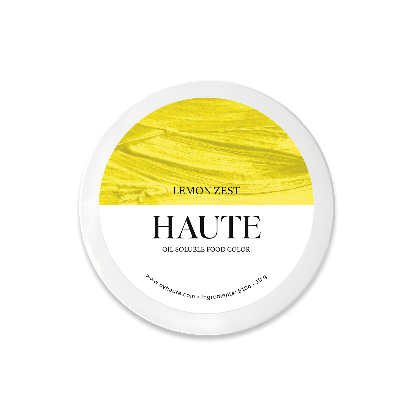 Haute Premium Lemon Zest Bright Yellow Oil Soluble Food Coloring Powder for Pastry Chefs and Bakers