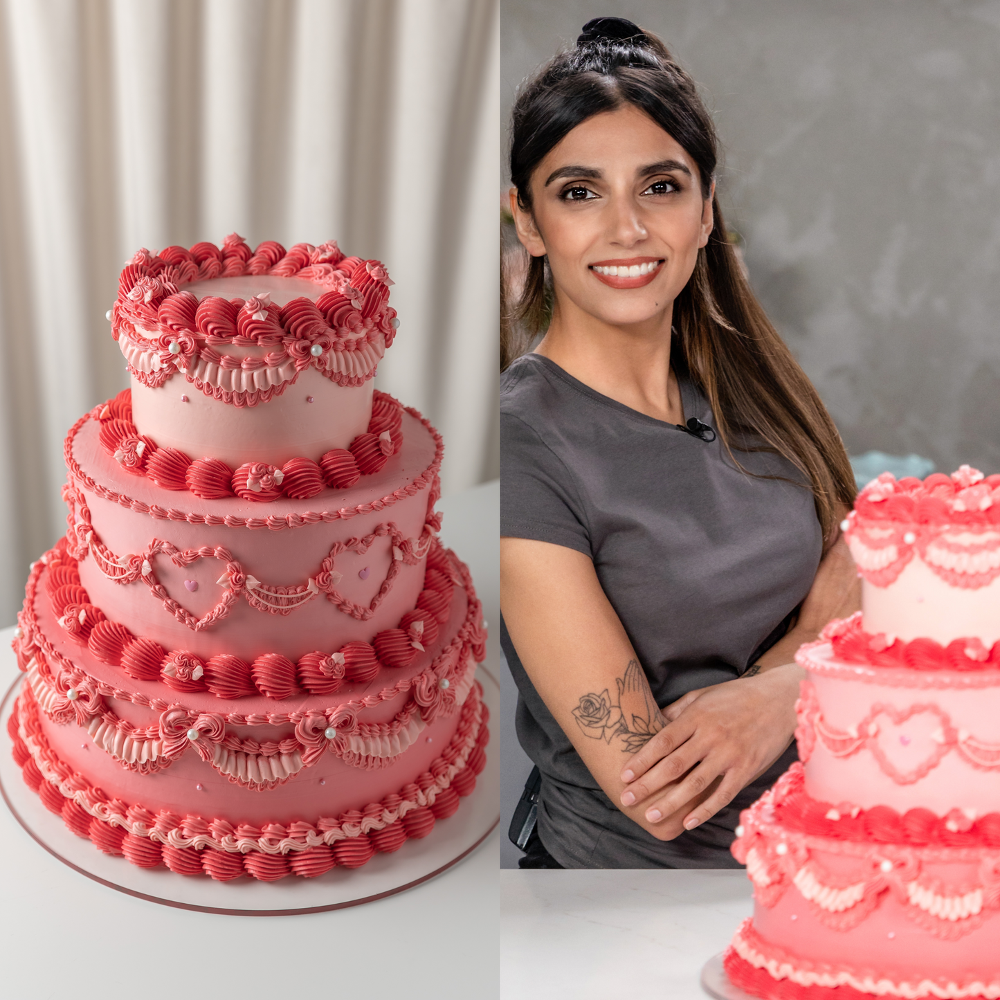 Mankoo pink 3-tier cake_candy pink.png