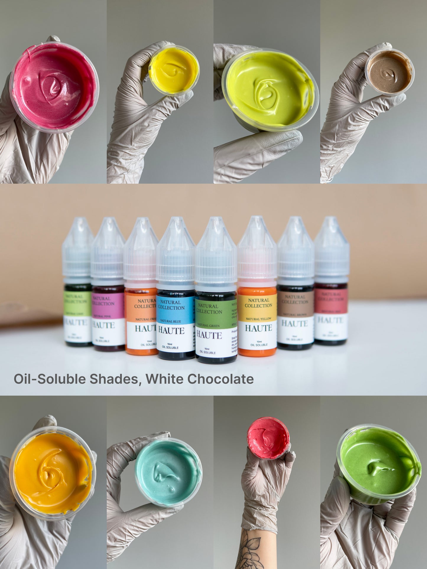 Best Natural Haute Food Colors by Ksenia Penkina, Vegetable Colours, Liquid Gel, Water Soluble, Oil Soluble, Fat Soluble Gel, Food Colouring, Chefrubber, Colourmill, Chefmaster, Silikomart, Pavoni, Decorelief, Matfer, PastryClass, Valrhona, Cacao Barry, For Macarons, For Glazing