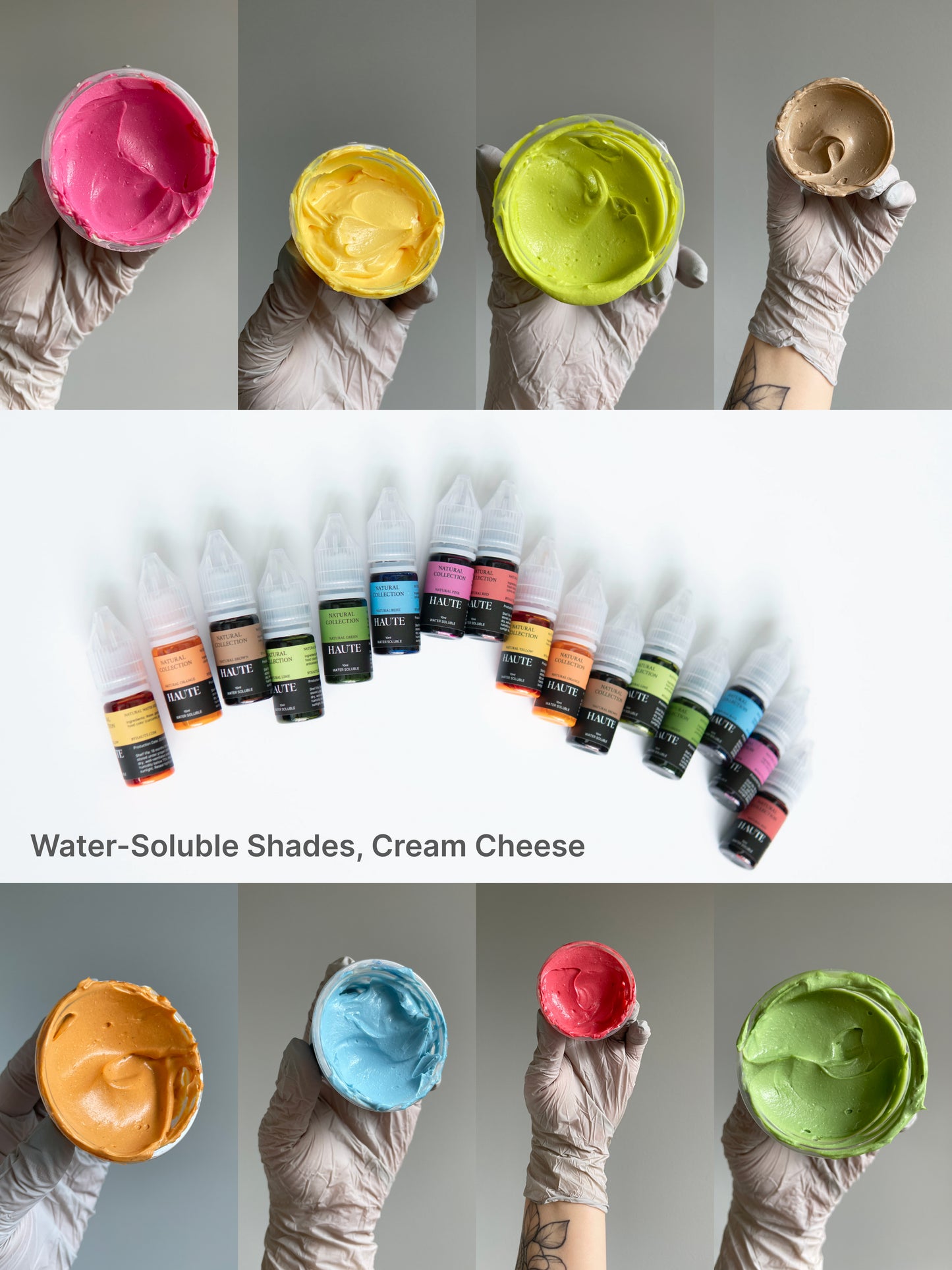 Best Natural Haute Food Colors by Ksenia Penkina, Vegetable Colours, Liquid Gel, Water Soluble, Oil Soluble, Fat Soluble Gel, Food Colouring, Chefrubber, Colourmill, Chefmaster, Silikomart, Pavoni, Decorelief, Matfer, PastryClass, Valrhona, Cacao Barry, For Macarons, For Glazing