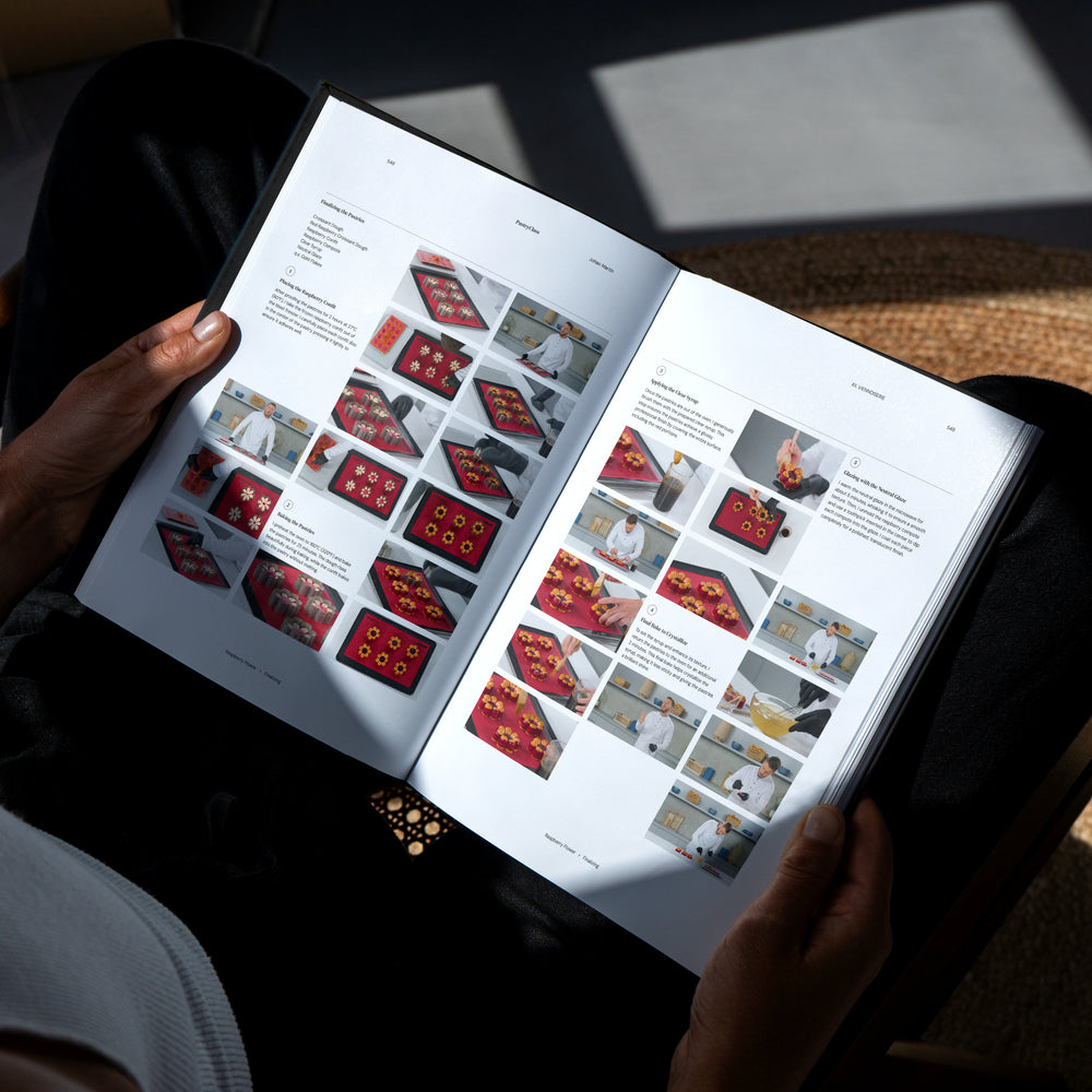 
                  
                    PastryClass book by Cedric Grolet, Apple Recipe, book by Pierre Herme, Ispahan recipe, book by Johan Martin, Croissant Recipe, book by Frank Haasnoot, Sereh recipe, book by Ksenia Penkina, Mirror Glaze recipe, book by Ramon Morato, book by Christophe Adam, Eclair recipe
                  
                