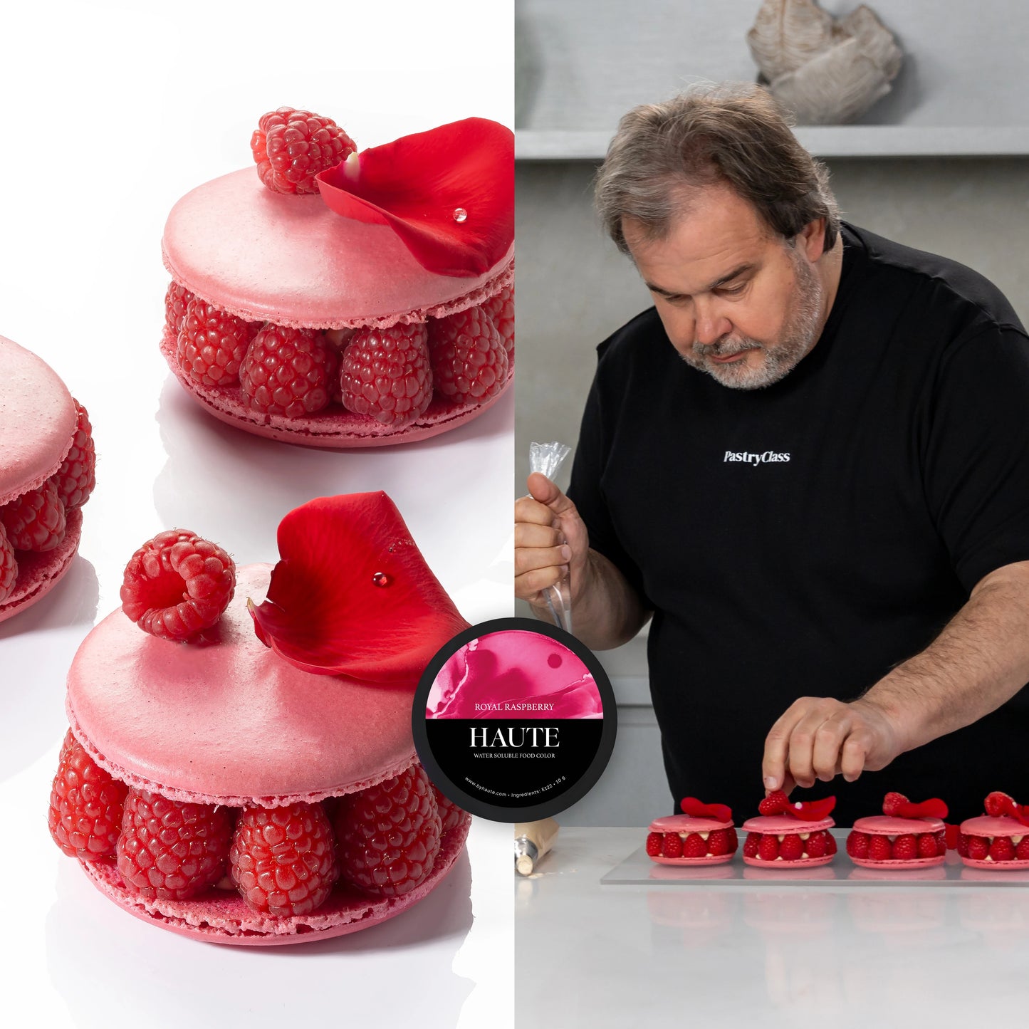 Online Class by Pierre Herme Teaching Macarons. Best Haute Food Colors by Ksenia Penkina, Natural Colouring, Water Soluble, Oil Soluble, Fat Soluble Powder, Professional, Chefrubber, Colourmill, Chefmaster, Silikomart, Pavoni, Decorelief, Matfer, PastryClass, Valrhona, Cacao Barry, For Macarons, For Cakes