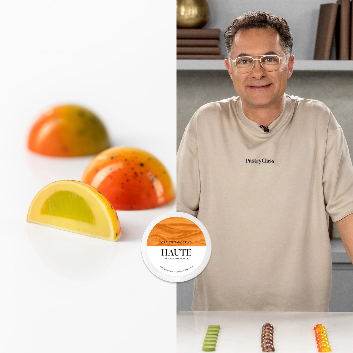 Online Class by Ramon Morato Teaching and Coloring Bonbons. Best Haute Food Colors by Ksenia Penkina, Natural Colouring, Water Soluble, Oil Soluble, Fat Soluble Powder, Professional, Chefrubber, Colourmill, Chefmaster, Silikomart, Pavoni, Decorelief, Matfer, PastryClass, Valrhona, Cacao Barry, For Macarons, For Cakes